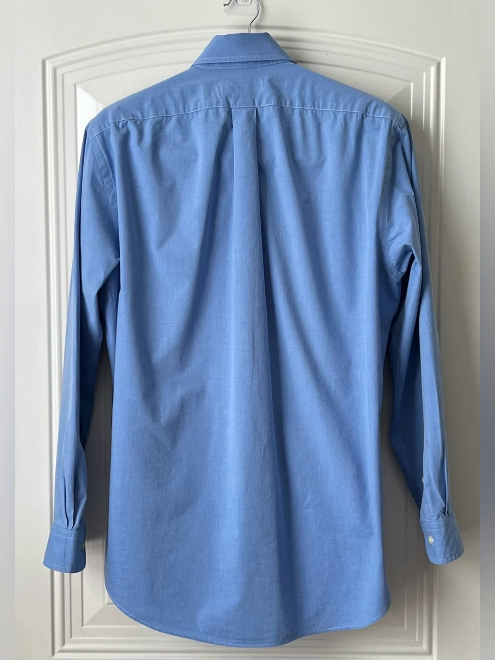 Polo Ralph Lauren Classic Fit Poplin Sport Shirt Blue End on End L